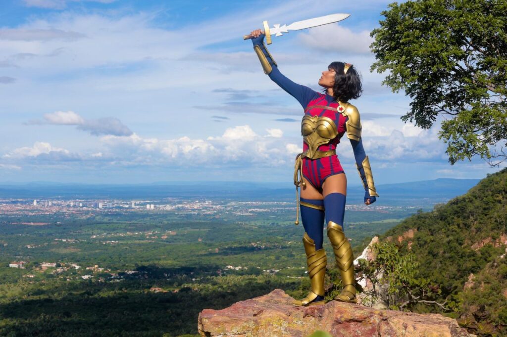 Mulher-maravilha brasileira” faz fotos em homenagem às mães